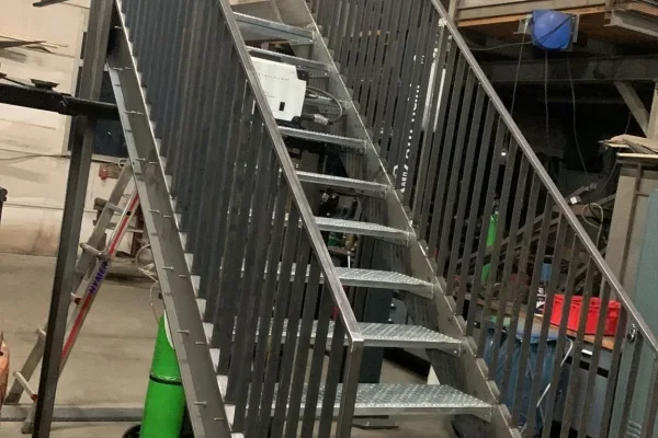 Absturzsicherung - Stiege - Werkstattansicht
